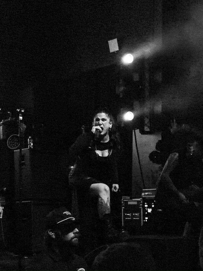 Chaney Crabb of Entheos at Emo's Austin.