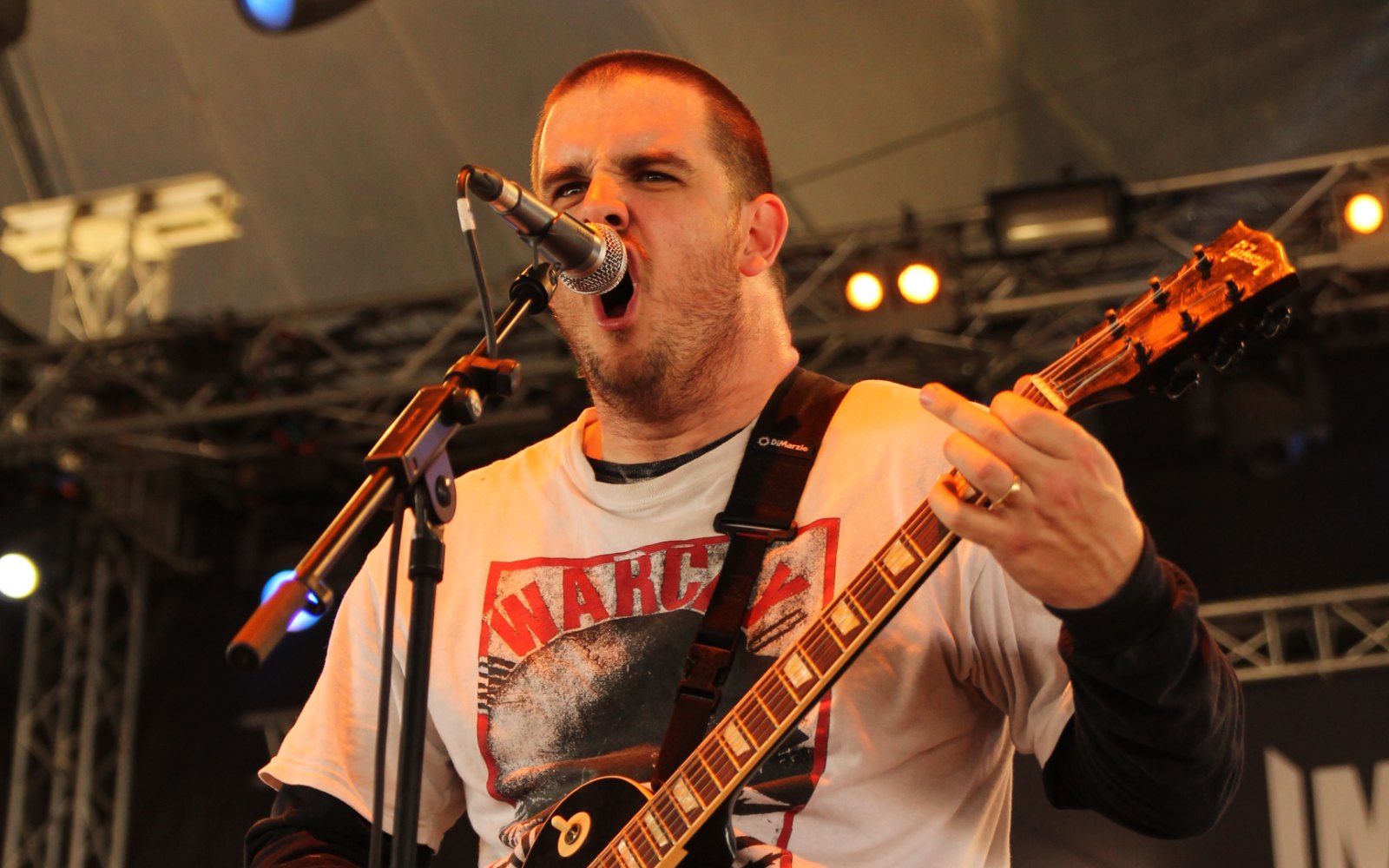 Nails performing live at With Full Force 2014.